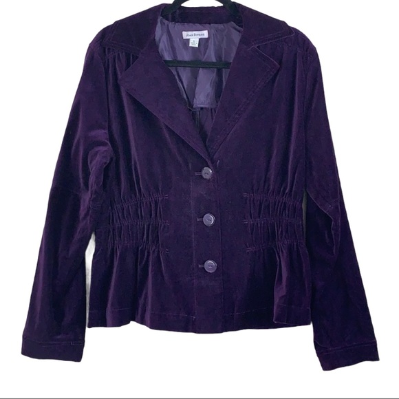 Joan Rivers purple Blazer/Jacket size large